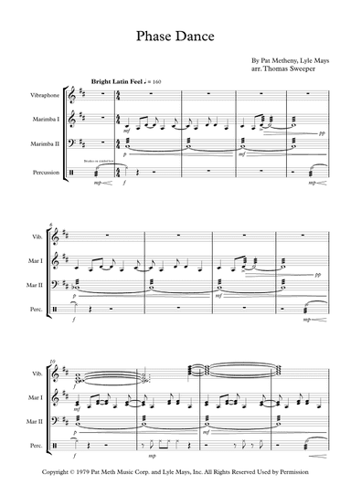 Phase Dance (arr. Thomas Sweeper)