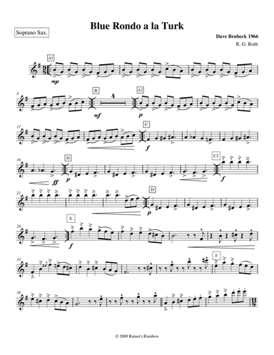 Dave Brubeck (arr. R G Roth)