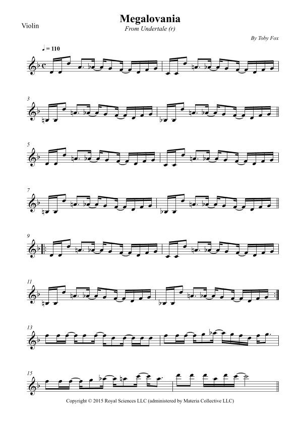 Megalovania (arr. Wesley S. SIlva)