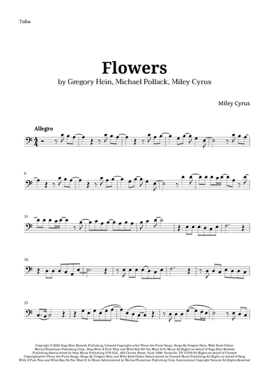 Flowers (arr. Langanho)