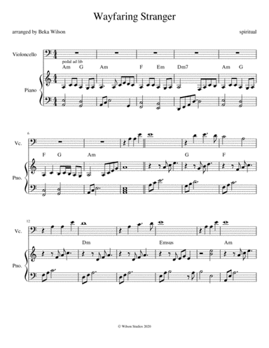 Wayfaring Stranger (arr. Beka Wilson)