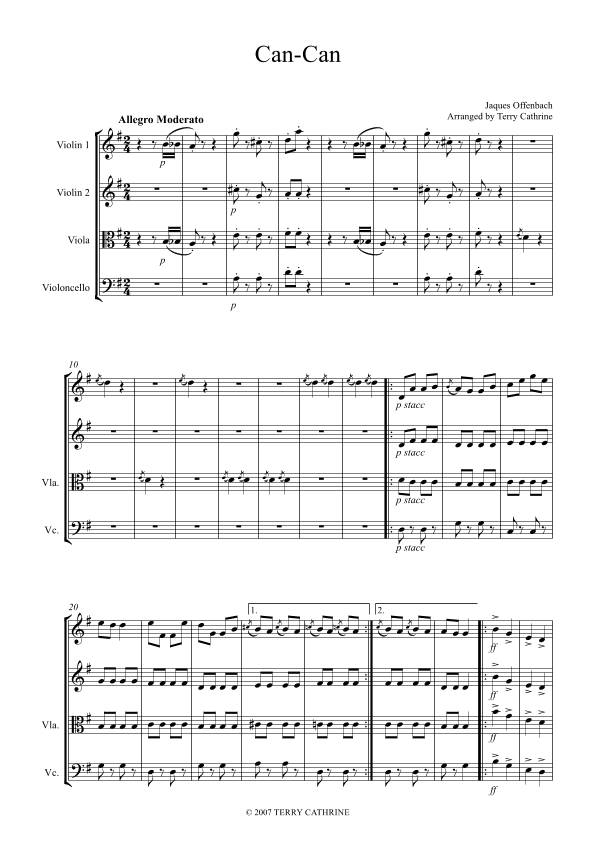 Can-Can (arr. Terry Cathrine)