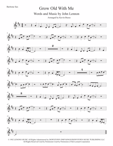 Grow Old With Me (arr. Kevin Busse)