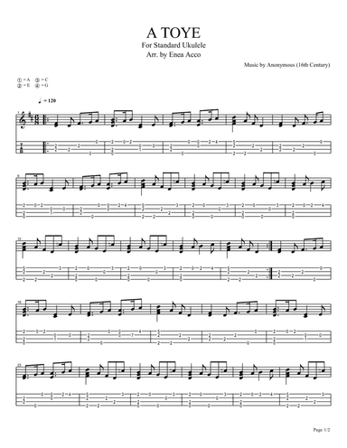 A Toye (arr. Enea Acco)