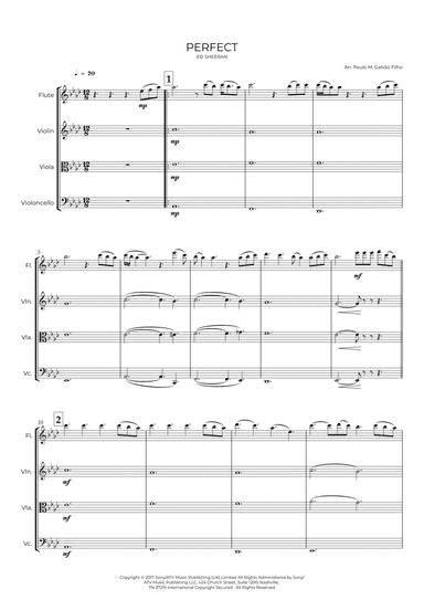 Perfect (arr. Paulo Galvão Filho)