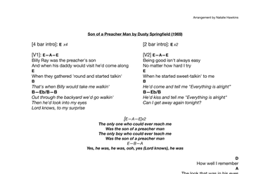 Son-of-a-preacher Man (arr. Natalie Hawkins)