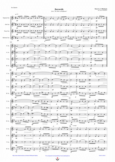 Barcarolle (Offenbach) (arr. Josef STASTNY)