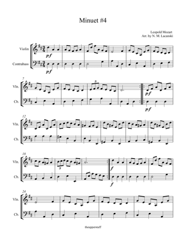 Minuet #4 (arr. Nick Lacanski)