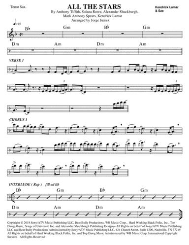 All The Stars (arr. Jorge Juárez)