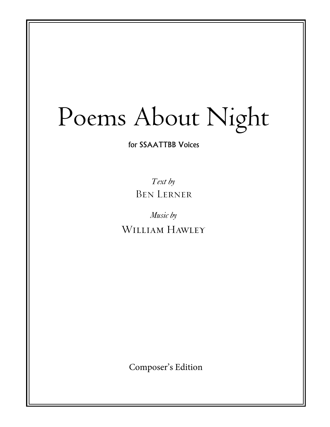 Poems About Night