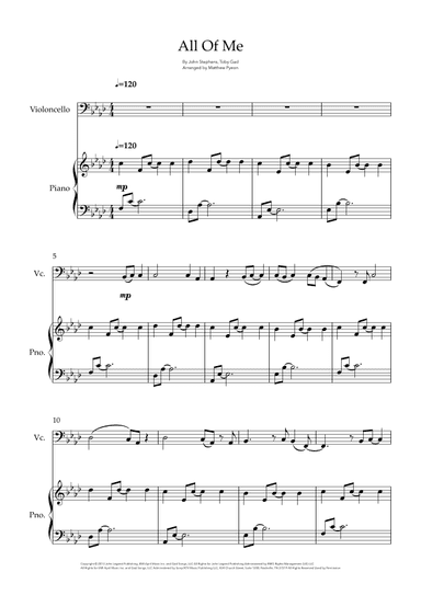 All Of Me (arr. Matthew pyeon)