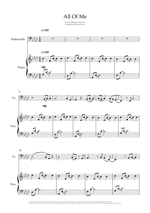 All Of Me (arr. Matthew pyeon)