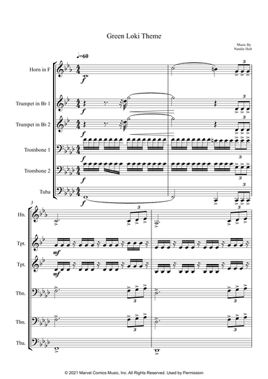 Loki Green Theme (arr. João Marcos Maciel)
