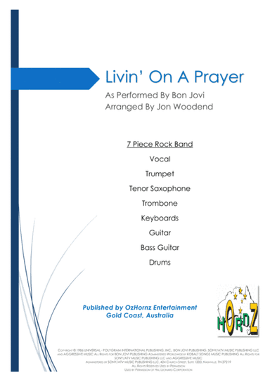 Livin' On A Prayer (arr. Jon Woodend)