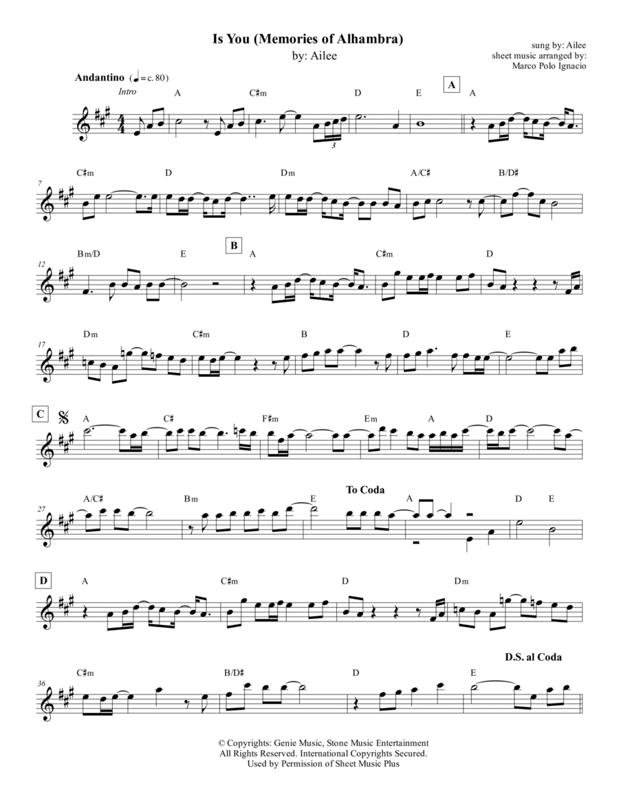 Boyeojulge- Mandarin Version (arr. Marco Polo C. Ignacio)