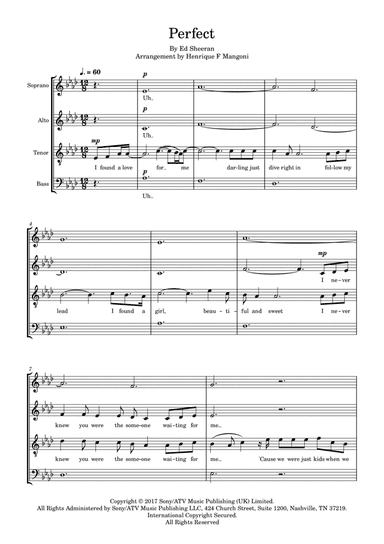 Perfect (arr. Henrique F Mangoni)