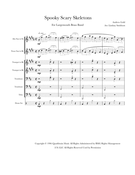 Spooky Scary Skeletons (arr. Lindsay Smithson)