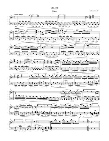 Op. 23 for Piano