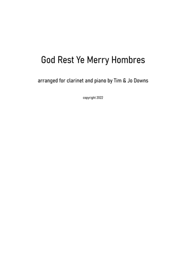God Rest Ye Merry Gentlemen (Latin jazz style) (arr. Tim Downs)