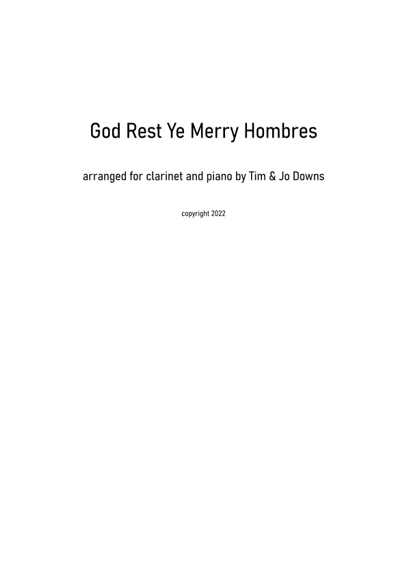 God Rest Ye Merry Gentlemen (Latin jazz style) (arr. Tim Downs)