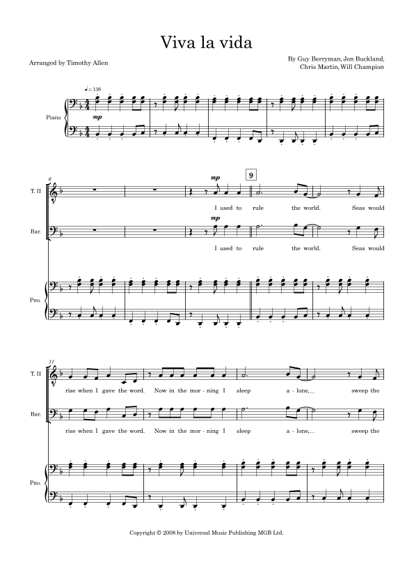 Viva La Vida (arr. Timothy Allen)