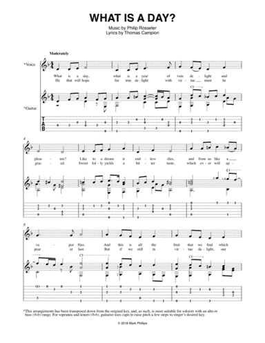 What Is a Day? (arr. Mark Phillips)