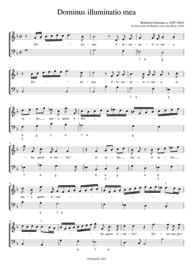 Dominus illuminatio mea (arr. Early Music Scores)