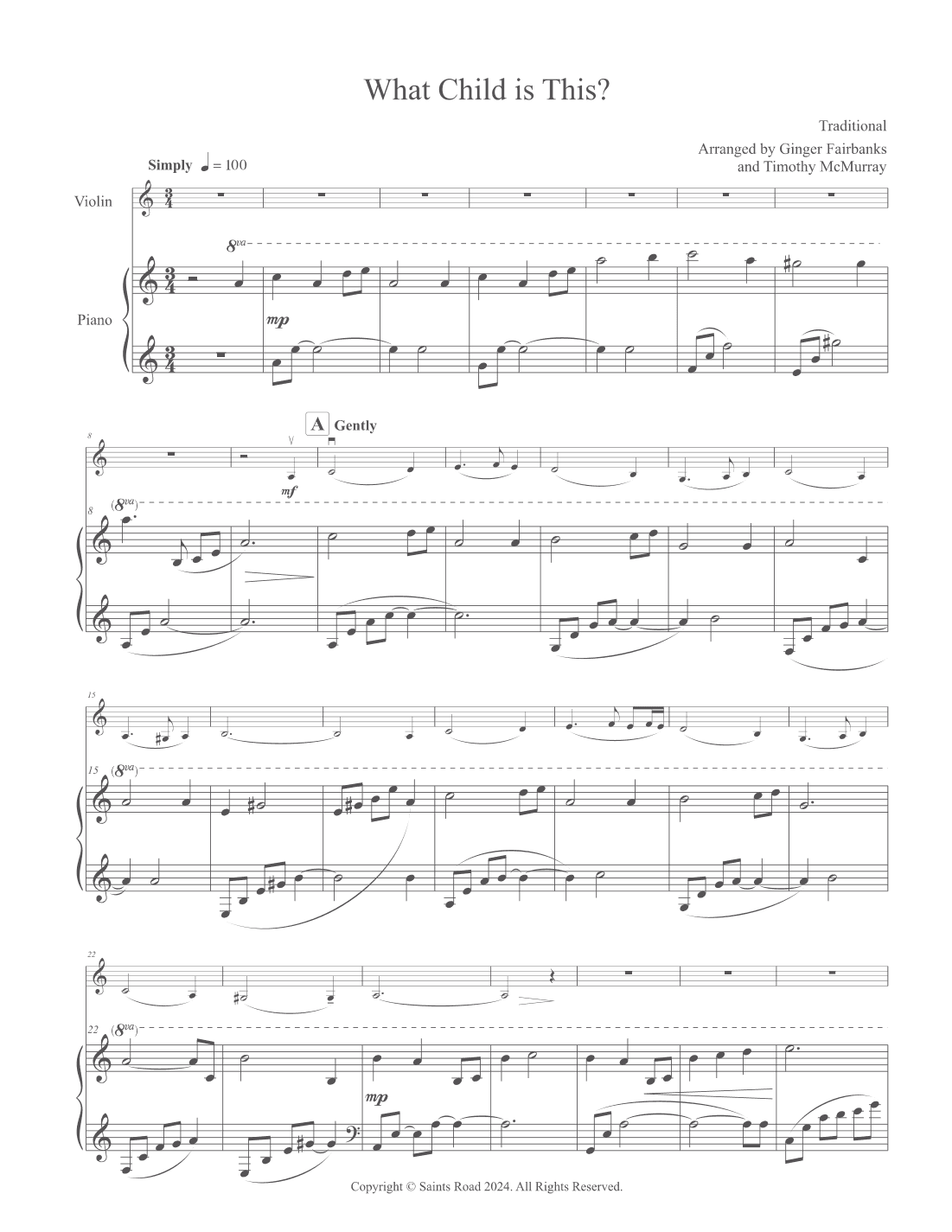 What Child is This? (arr. Saints Road)