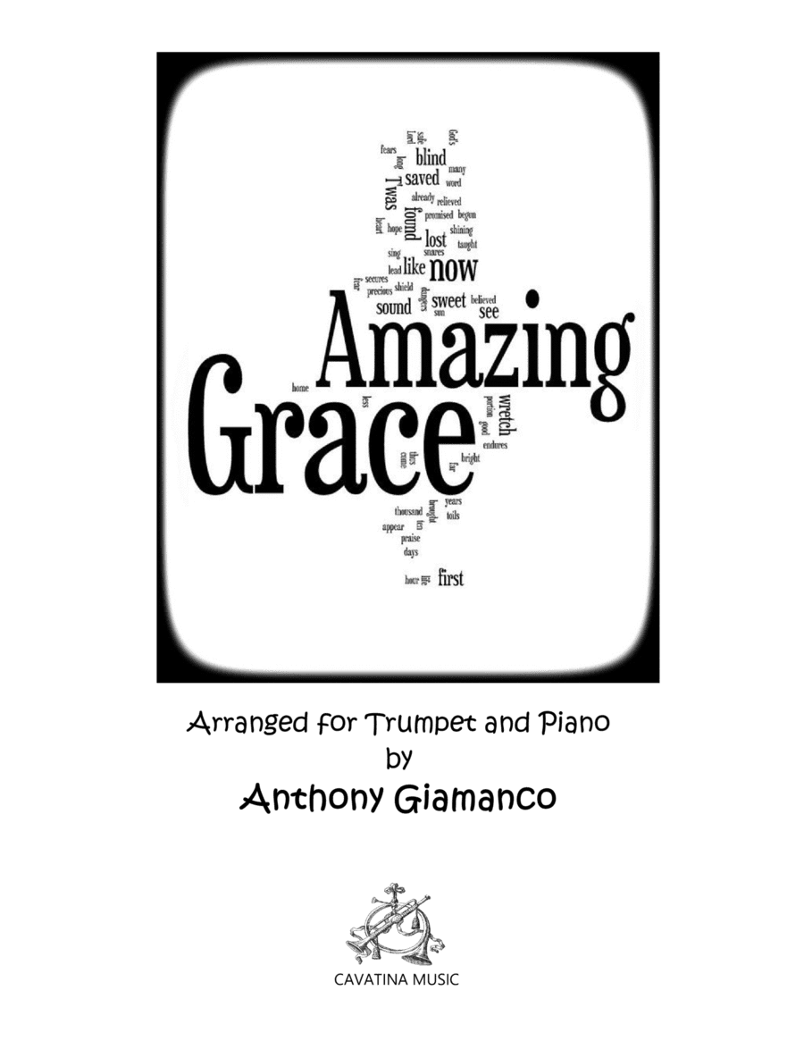 Amazing Grace (trumpet solo and piano) - score & parts (arr. Anthony Giamanco)