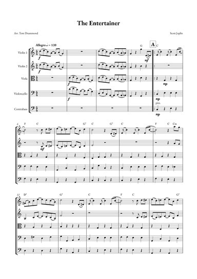 The Entertainer (arr. Tom Drummond)