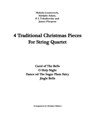 4 Traditional Christmas Pieces for String Quartet (arr. Abraham Maduro)