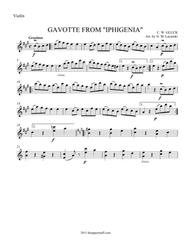 Gavotte from Iphegenia (arr. Nick Lacanski)