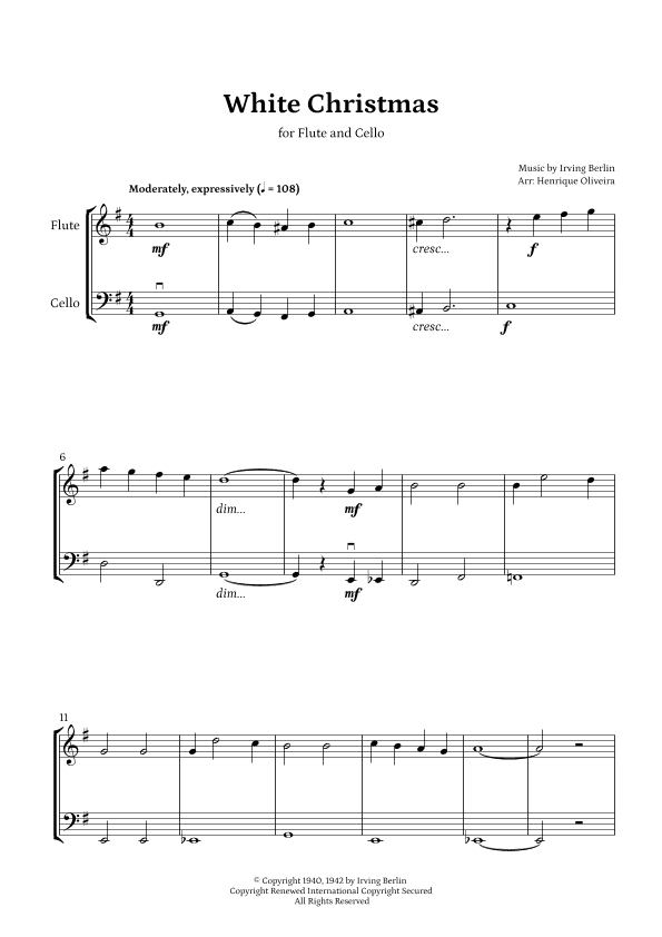 White Christmas (arr. Henrique Oliveira)