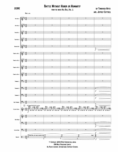 Battle Without Honor Or Humanity (arr. Jeffrey Cottrell)