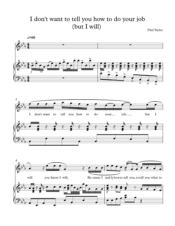 I don't want to tell you (instrumental version)