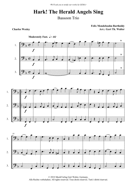 Hark! The Herald Angels Sing (arr. Gert Th. Walter)