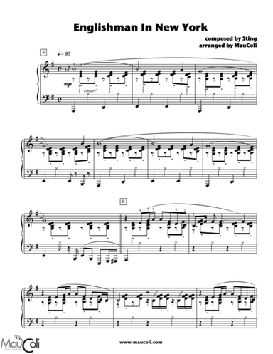 MauColi's Englishman In New York (arr. MauColi)