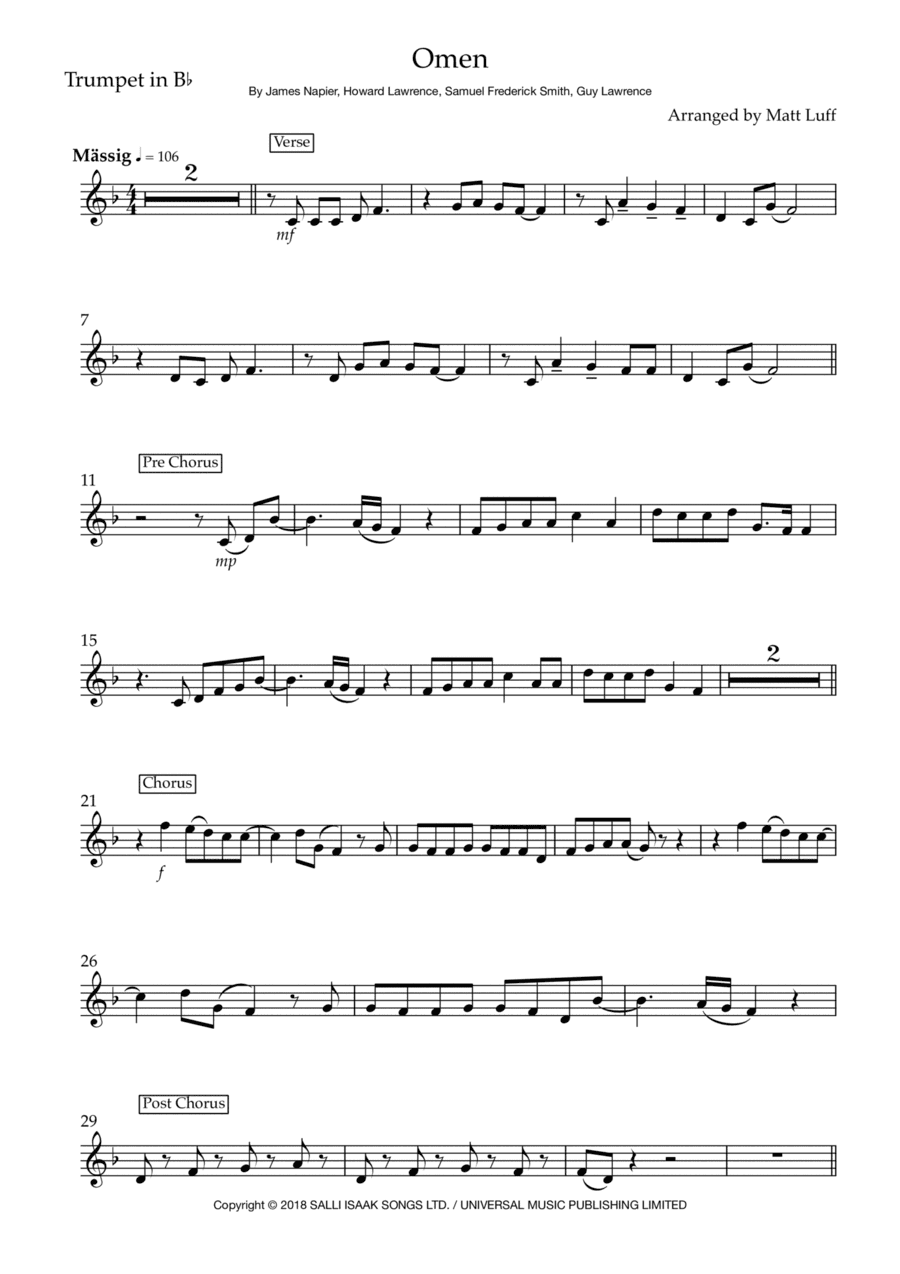 Omen (arr. Matt Luff)