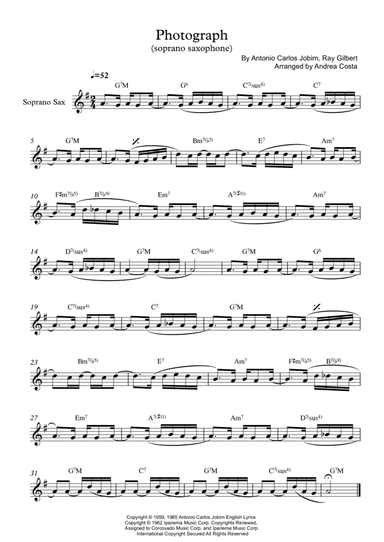 Photograph (arr. Andrea Costa)