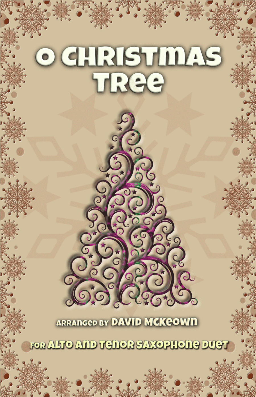O Christmas Tree, (O Tannenbaum), Jazz style, for Alto and Tenor Saxophone Duet (arr. David McKeown)