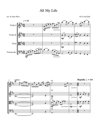 All My Life (arr. Alex Shor)