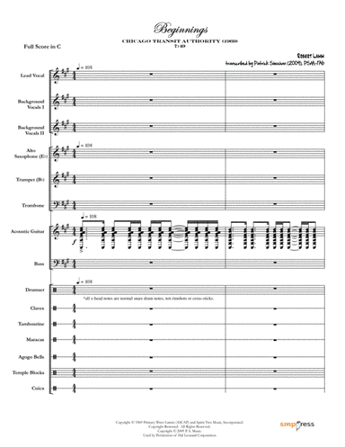 Beginnings (arr. Patrick Sheehan)