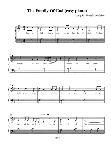 The Family Of God (arr. Diane M. McGahee)