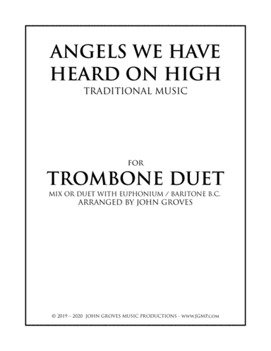 Angels We Have Heard On High - Trombone Duet (arr. John Groves)