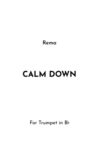 Calm Down (arr. Jireh J.)