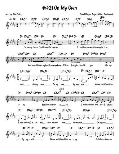 On My Own (arr. John Fries)