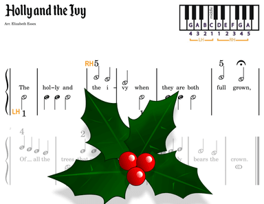 The Holly and The Ivy - Pre-staff Alpha Notation (arr. Elizabeth Essex)