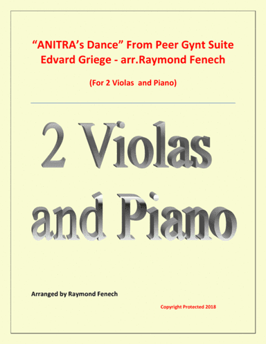 Anitra's Dance - From Peer Gynt (2 Violas and Piano) (arr. Raymond Fenech)