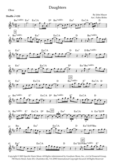 Daughters (arr. Fabio Britto)