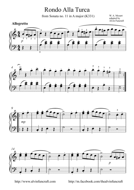 Rondo Alla Turca / Mozart / SMP Level 2 (arr. Alvin Funcraft)
